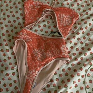 Fashion Nova Floral Orange Bikini